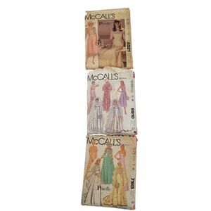 Vintage McCall’s 70s Bridal Gown Wedding Patterns Lot